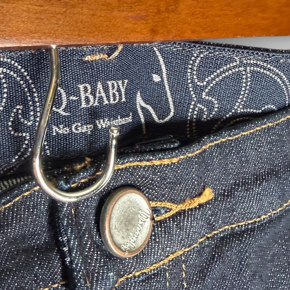 NWT Wrangler Q-Baby Ultimate Riding Jeans Mid Rise Bootcut Dark Blue 15/16 × 32 - Picture 7 of 13